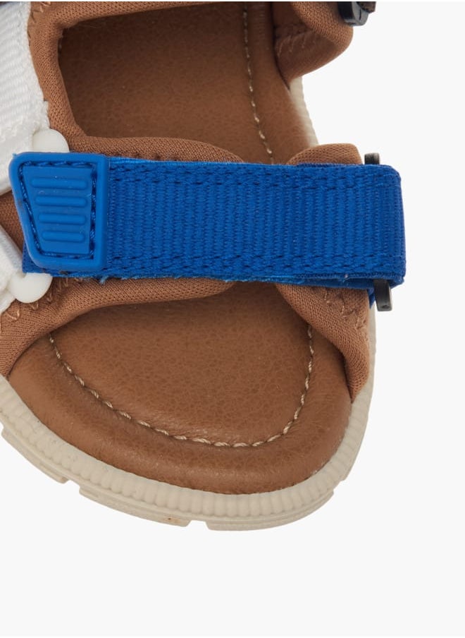 Boys Colourblock Floaters With Hook And Loop Closure