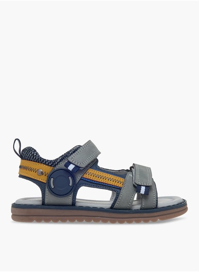 Boys Colourblock Sandals With Hook And Loop Closure Ramadan Collection