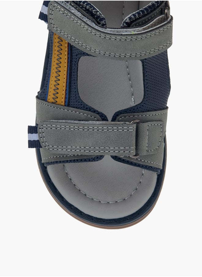 Boys Colourblock Sandals With Hook And Loop Closure Ramadan Collection