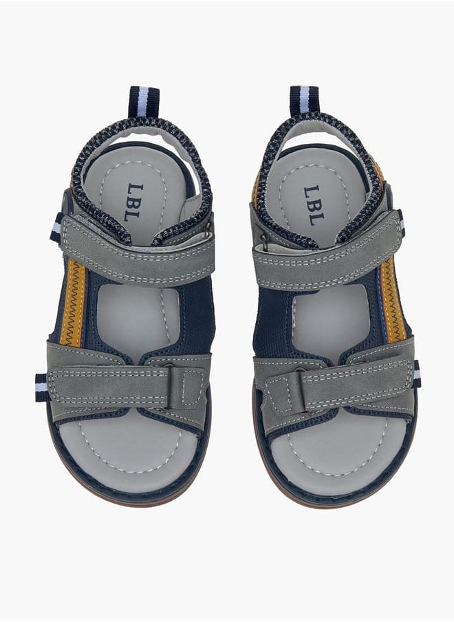 Boys Colourblock Sandals With Hook And Loop Closure Ramadan Collection