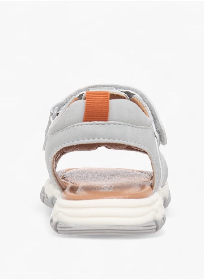 Boys Stitch Detail Floaters With Hook And Loop Closure