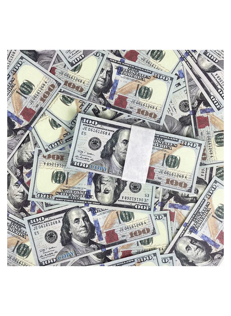 1000 Pieces Prop Money Full Print 2 Sided Motion Picture Money Face Money Dollar Bills Realistic Money Stacks,Copy Money Play Money That Looks Real for Movie, TV, Videos