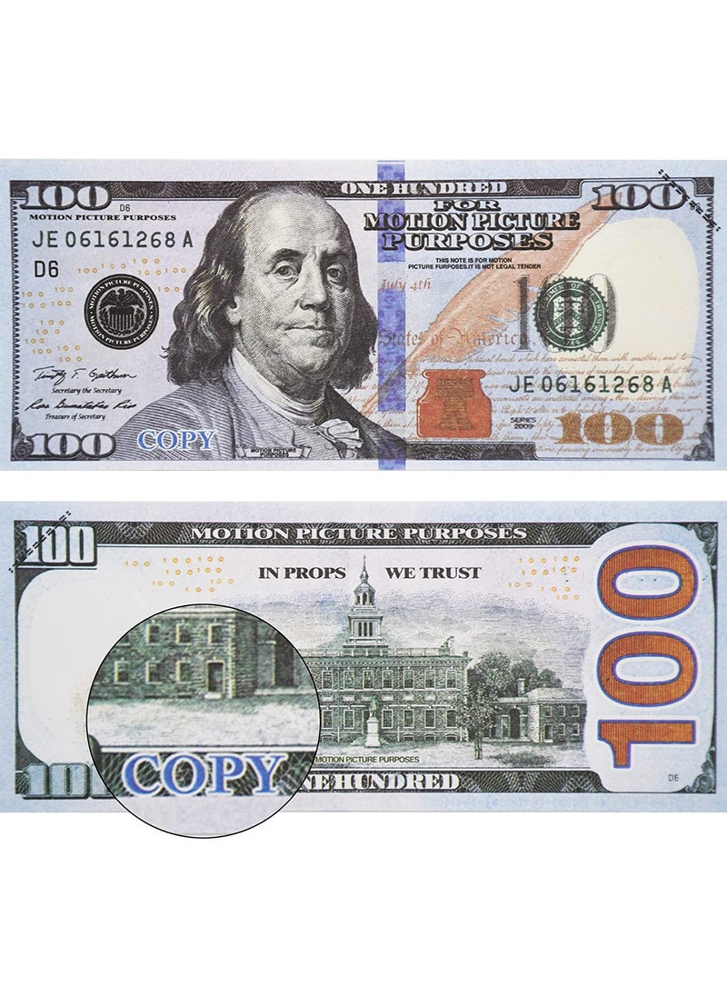 1000 Pieces Prop Money Full Print 2 Sided Motion Picture Money Face Money Dollar Bills Realistic Money Stacks,Copy Money Play Money That Looks Real for Movie, TV, Videos