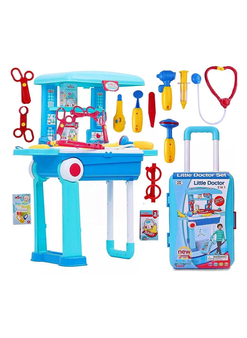 Trolley Doctor kit Play Sets | Doctor Set for Kids Toy with Suitcase - Pretend Play Toys for Kids