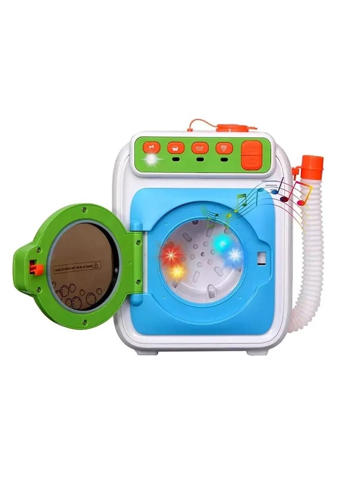 Simulation Electric Light And Sound Washing Machine Toy