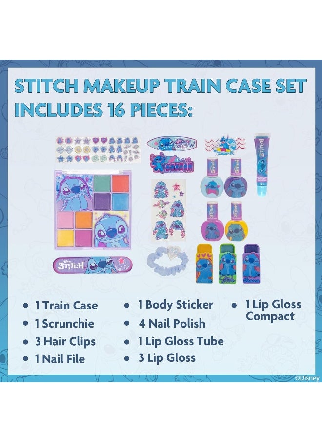 Townley Girl Disney Lilo & Stitch Stitch Makeup Train Case