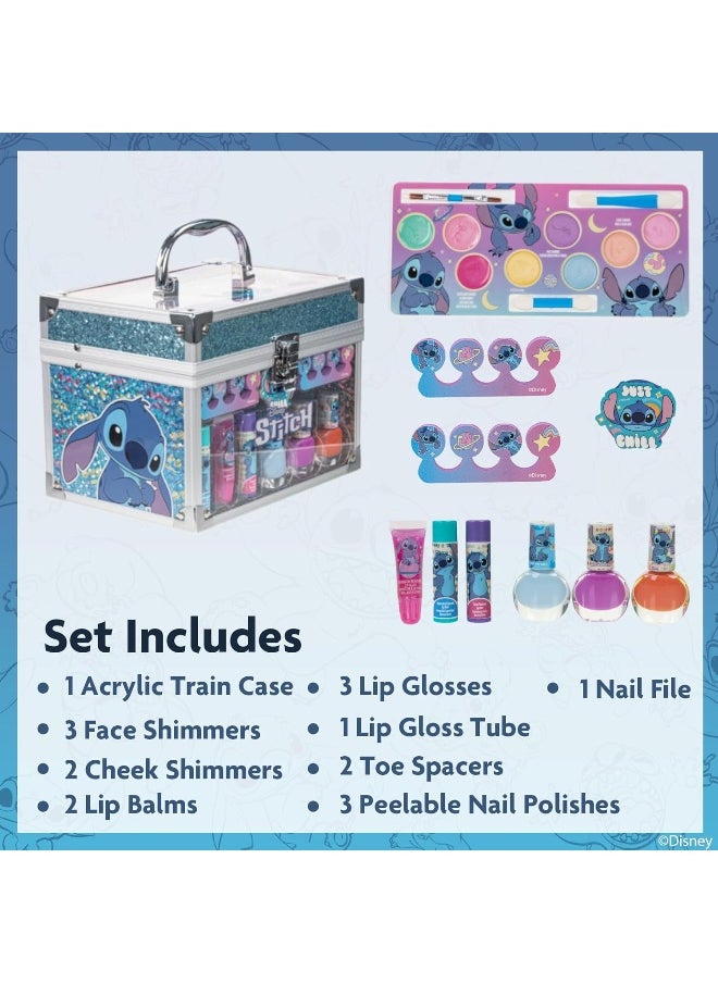 Townley Girl Disney Lilo & Stitch Stitch Beauty Train Case