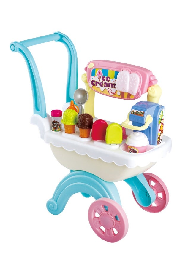 PlayGo Musical Ice Cream Cart Playset (18 Pieces)