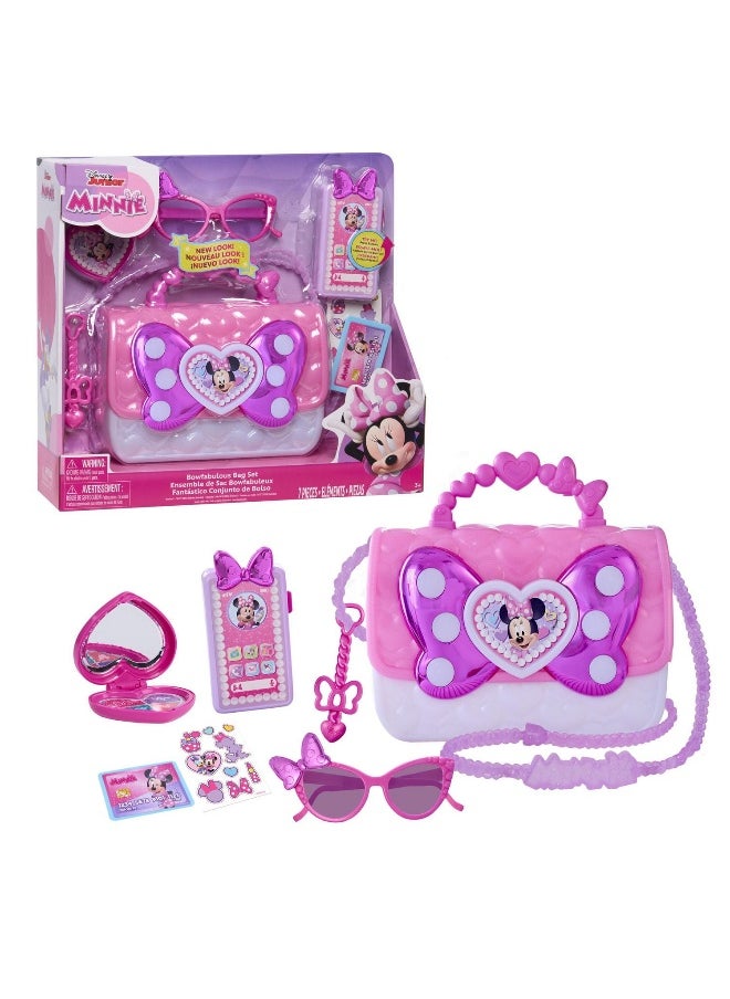 Disney Junior Minnie Mouse Bowfabulous Bag Set (7 Pieces, Pink)
