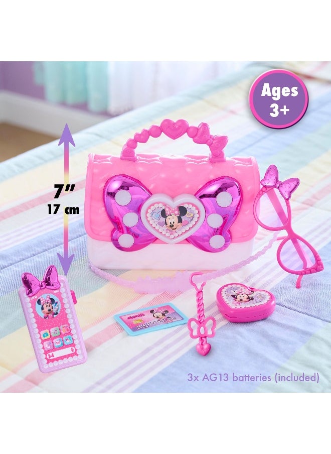 Disney Junior Minnie Mouse Bowfabulous Bag Set (7 Pieces, Pink)