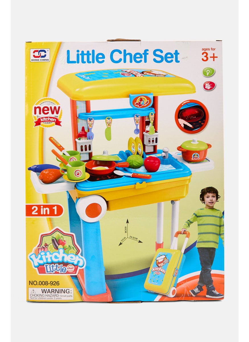 2-in-1 Travel Suitcase Kitchen Sets, Yellow