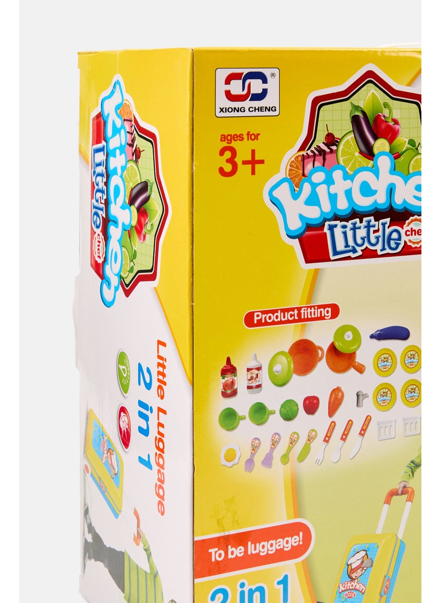 2-in-1 Travel Suitcase Kitchen Sets, Yellow