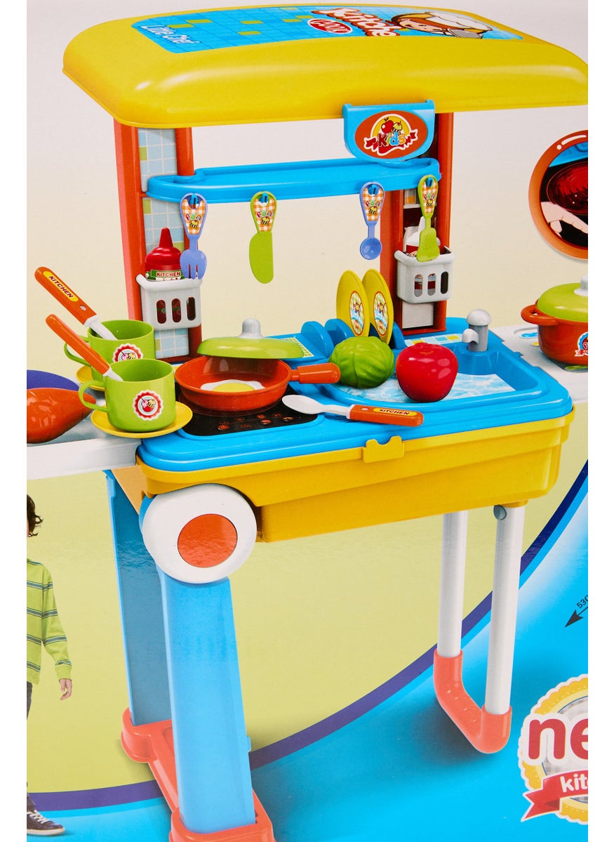 2-in-1 Travel Suitcase Kitchen Sets, Yellow