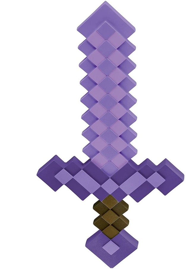 BIG Purple Sword 24 Inch Minecraft Toy Enchanted and Not Enchanted