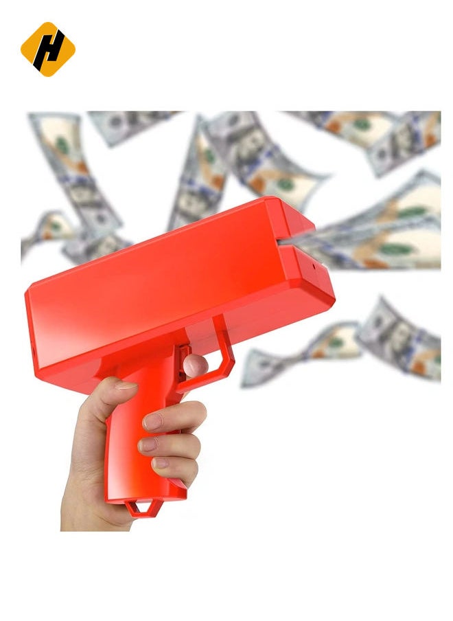 Money Gun Paper Playing Spary Toy Gun, Prop with 100 Pcs Play Cash Party Supplies multi coloured Su-140