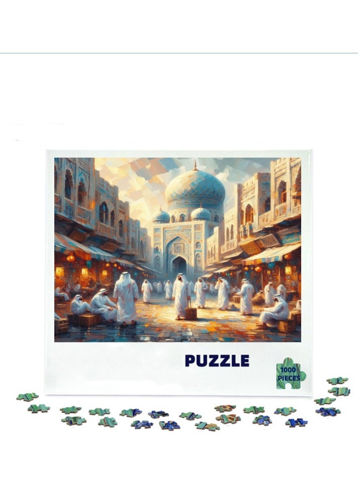 1000-Piece Colorful Landscape Puzzle - Challenging and Fun!