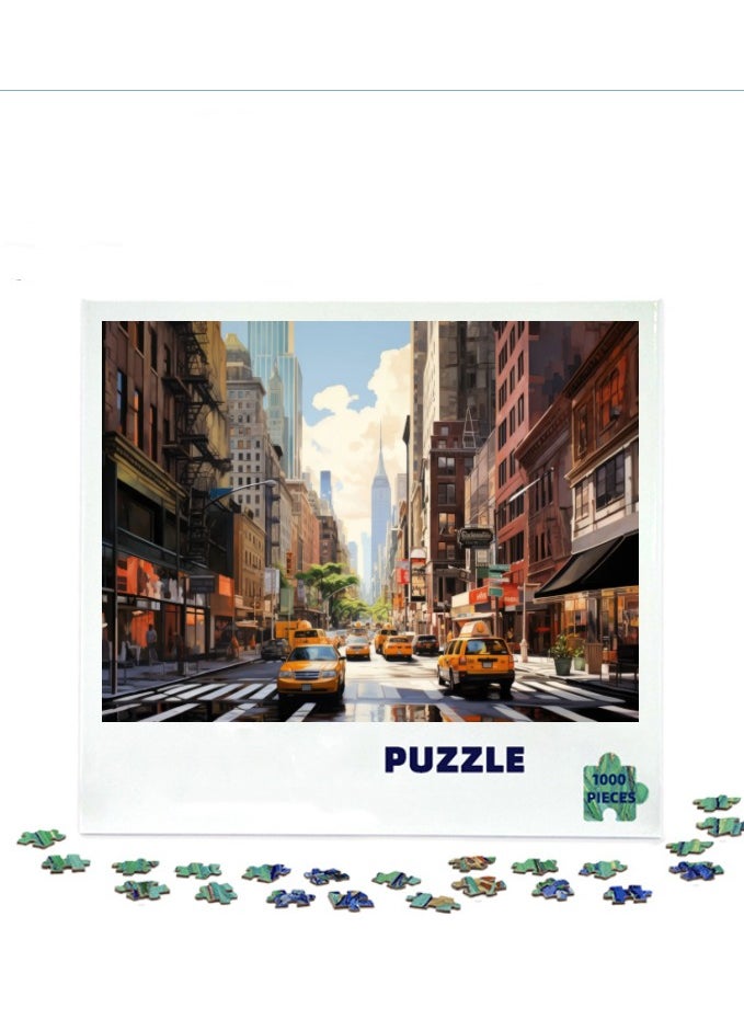 1000-Piece Colorful Scenic Jigsaw Puzzle