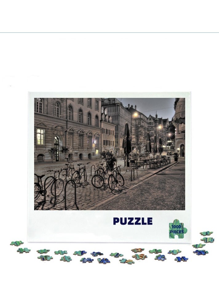 1000-Piece Colorful Scenic Puzzle - Brain Teaser Fun