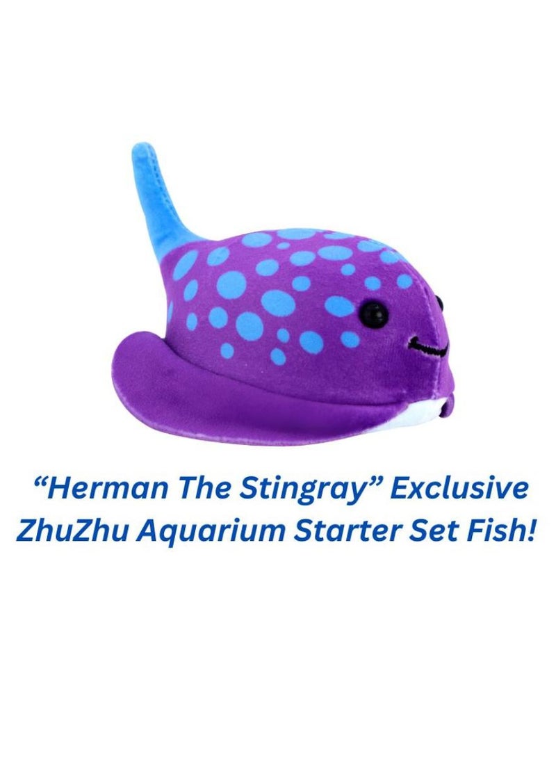 Zhuzhu Aquarium Starter Set with Fish | ZhuZhu Pets | Aquarium Pet | Fish Pet | Gift for Kids and Adults