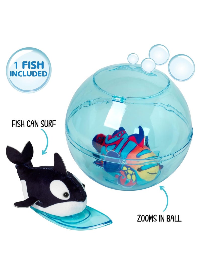 Zhuzhu Aquarium Bubble Ball and Surfboard with Fish | ZhuZhu Pets | Aquarium Pet | Fish Pet | Gift for Kids and Adults