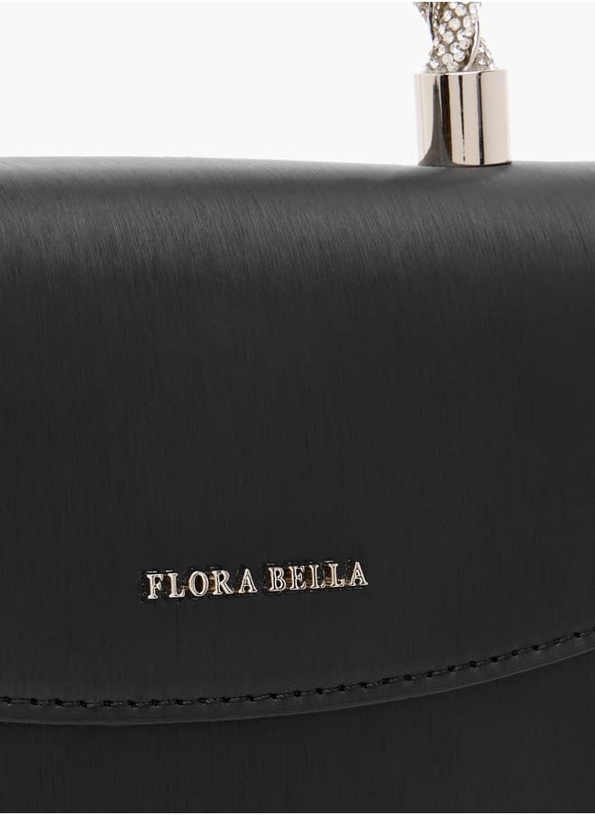 Women Solid Satchel Bag with Detachable Strap and Magnetic Closure Ramadan Collection