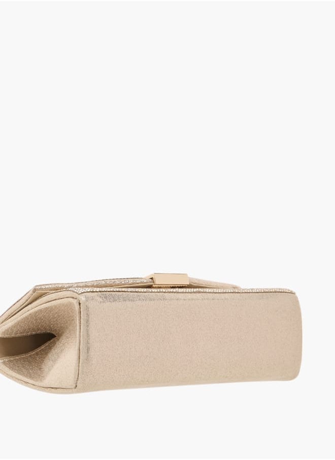 Womens Embellished Textured Satchel Bag With Magnetic Closure Ramadan Collection