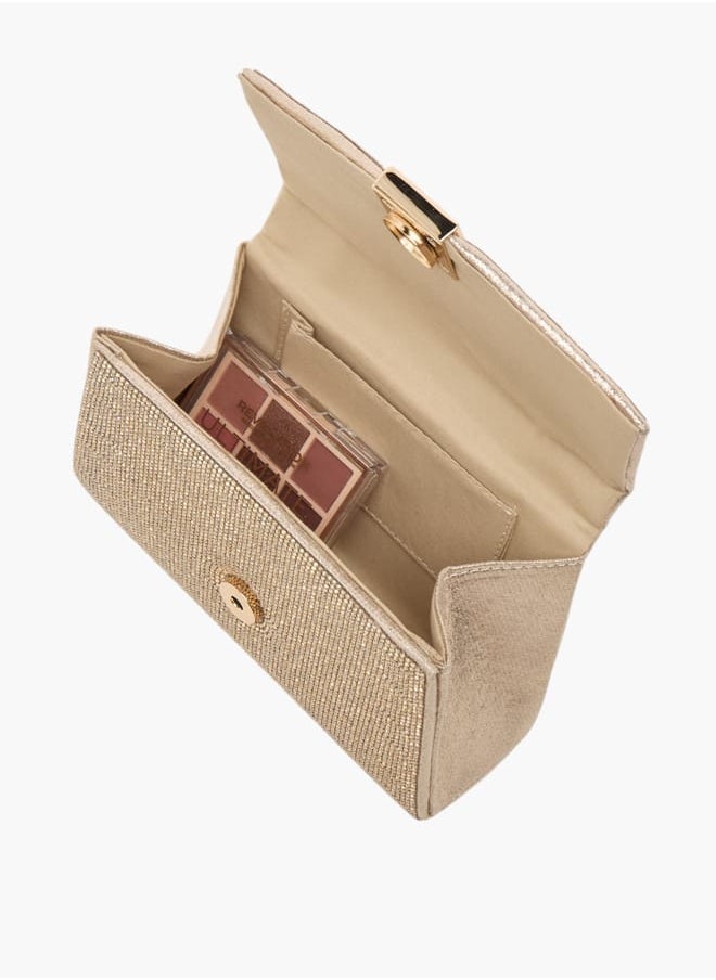 Womens Embellished Textured Satchel Bag With Magnetic Closure Ramadan Collection