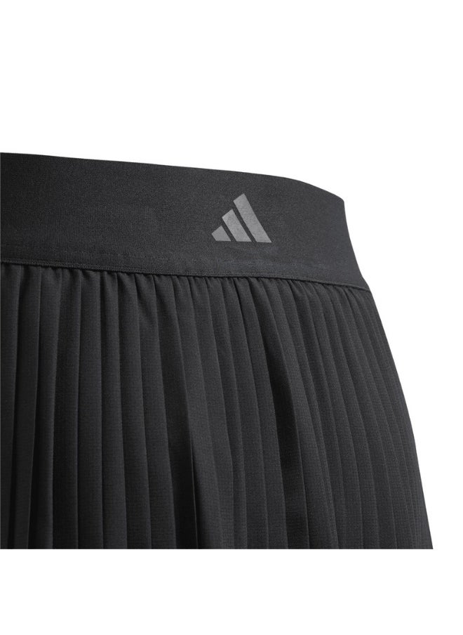 adidas G CLUB PLEAT SK Black Tennis SKIRT for Girls - 5-6Y