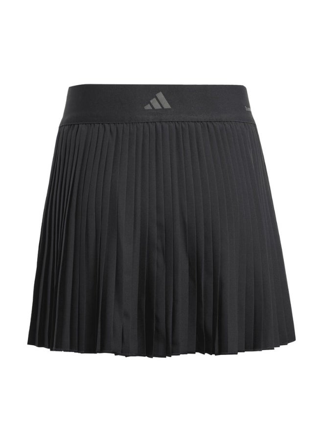 adidas G CLUB PLEAT SK Black Tennis SKIRT for Girls - 5-6Y