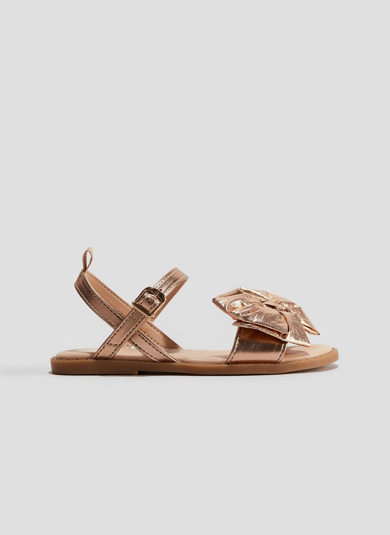 Metallic-Shimmering Sandals