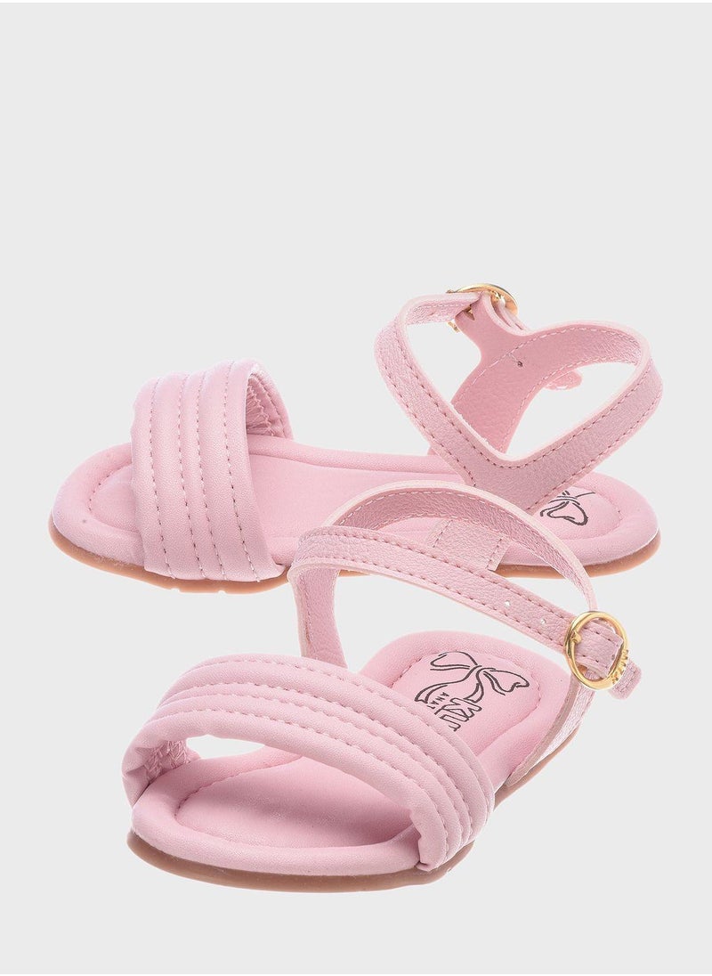 Kids Back Striped Sandals