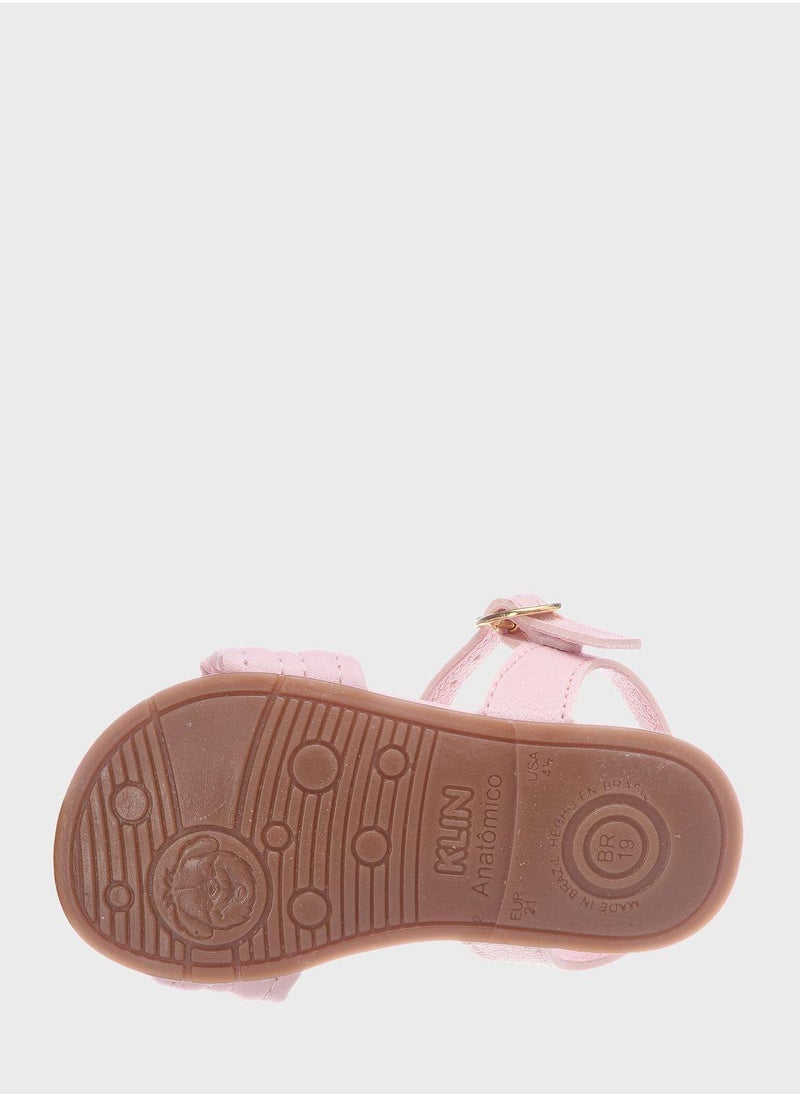 Kids Back Striped Sandals