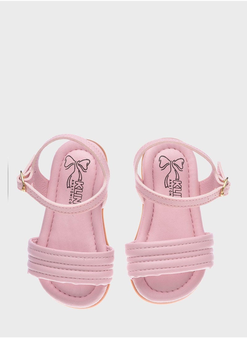 Kids Back Striped Sandals