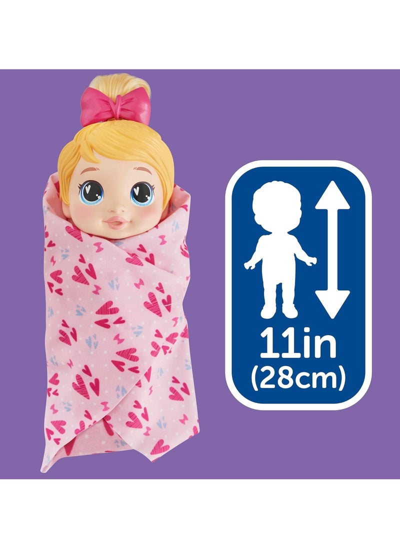 Baby Alive Shampoo Snuggle Harper Hugs Blonde Hair 11 Inch Water Baby Doll Playset