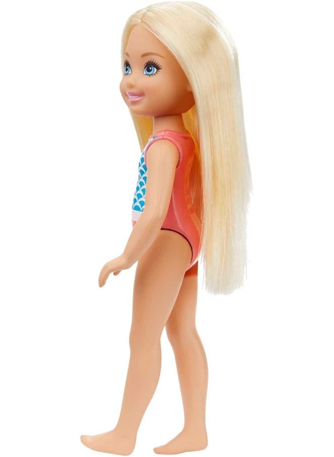 Barbie Club Chelsea Beach Doll with Mermaid Suit