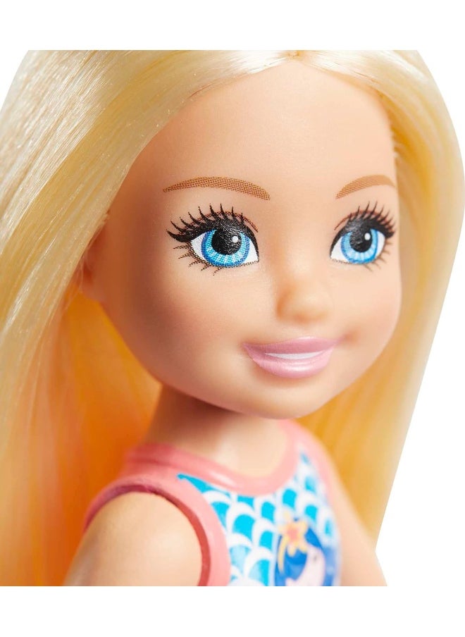 Barbie Club Chelsea Beach Doll with Mermaid Suit