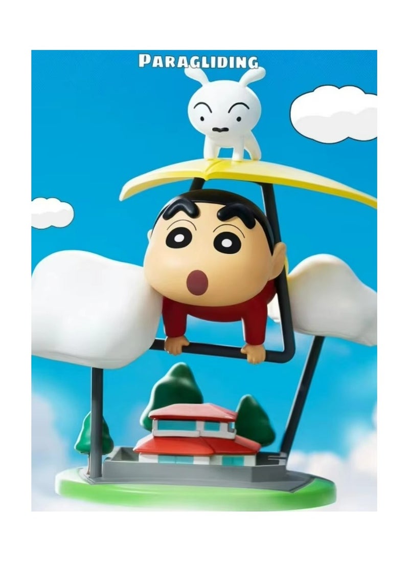 Crayon Shin-Chan Small New Blind Box Classic Scene Series Blind Box Doll Tide Play Display Gift Anime Cute Doll Blind Box Toy