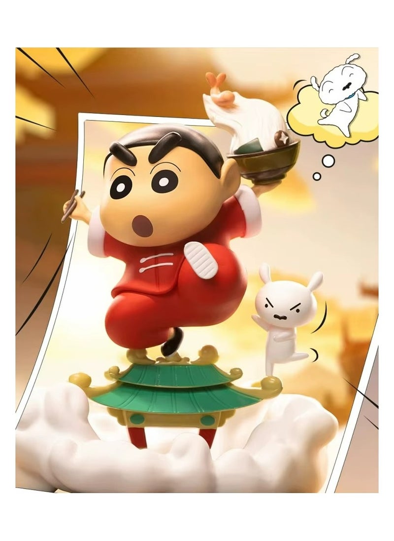 Crayon Shin-Chan Small New Blind Box Classic Scene Series Blind Box Doll Tide Play Display Gift Anime Cute Doll Blind Box Toy