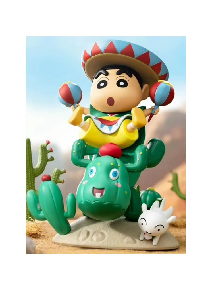 Crayon Shin-Chan Small New Blind Box Classic Scene Series Blind Box Doll Tide Play Display Gift Anime Cute Doll Blind Box Toy