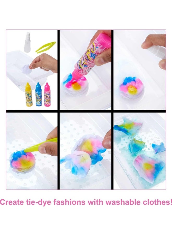 Barbie Doll Color Reveal Gift Set, Tie-Dye Fashion Maker with 2 Barbie Dolls