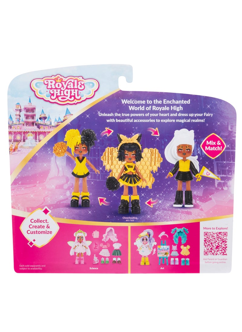 Royale High School Spirit Fashion 3-Inches, Assorted 1 Piece (Style & Color May Vary) | Exclusive Virtual Item Code Included | Collectable Figure | Fashion Doll | For Fans, Gamers & Collectors! | Official Licensed Product