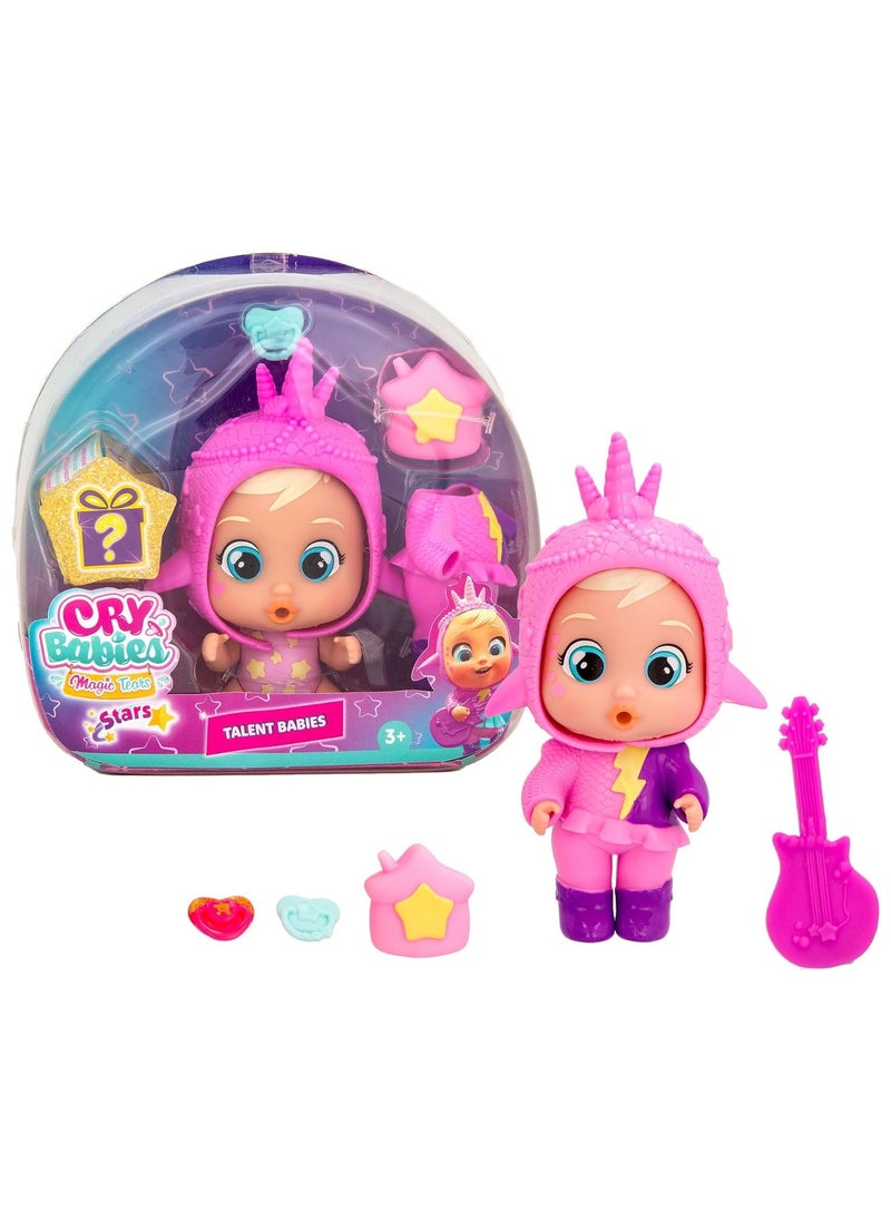 Cry Babies Stars Talent Baby, Assorted 1 Piece (Style & Color May Vary) | Collectable Figure | Cries Real Tears | Surprise Accessories