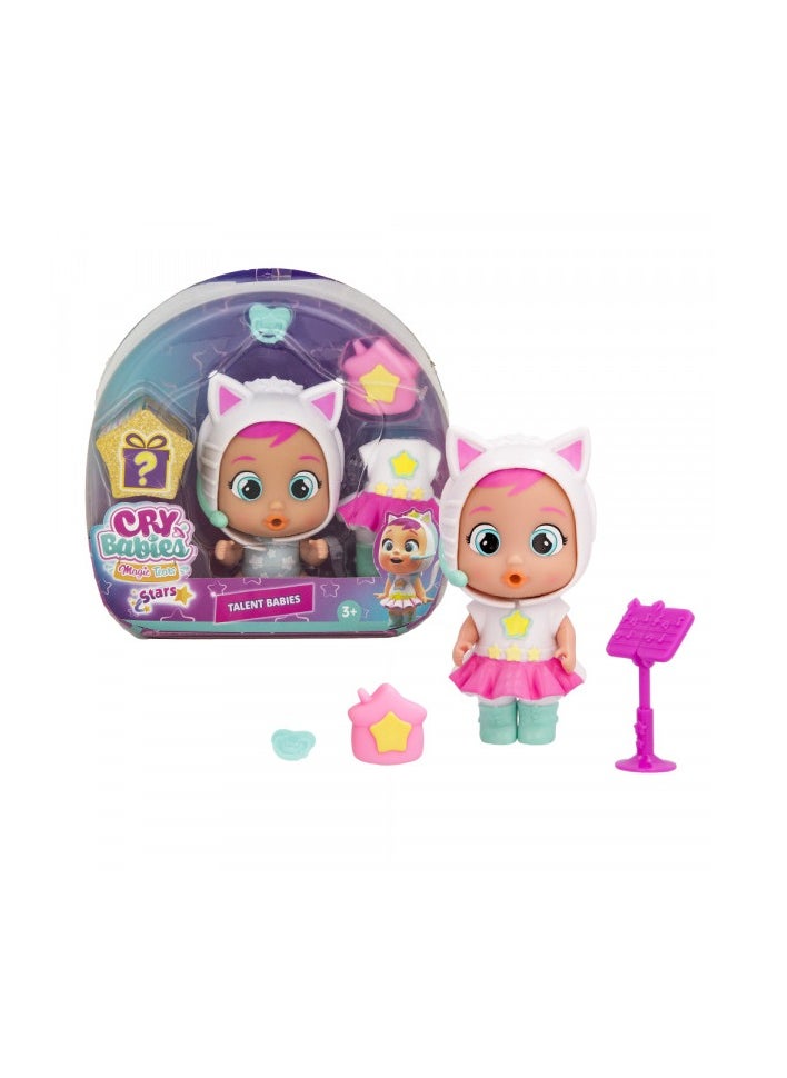 Cry Babies Stars Talent Baby, Assorted 1 Piece (Style & Color May Vary) | Collectable Figure | Cries Real Tears | Surprise Accessories