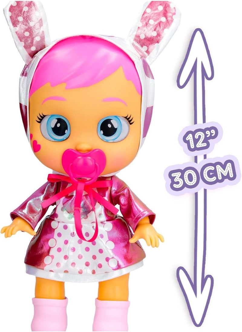 Cry Babies Stars Coney, Battery Operated | Interactive Doll | Makes 10+ Realistic Baby Sounds | Cries Real Tears | Nurturing and Imaginative Play | Sensory Development