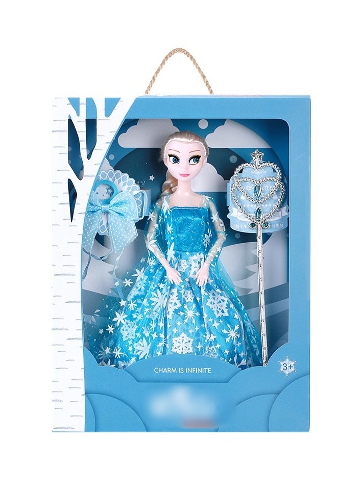 Childlike Barbie Doll Gift Set for Girls, Princess Elsa