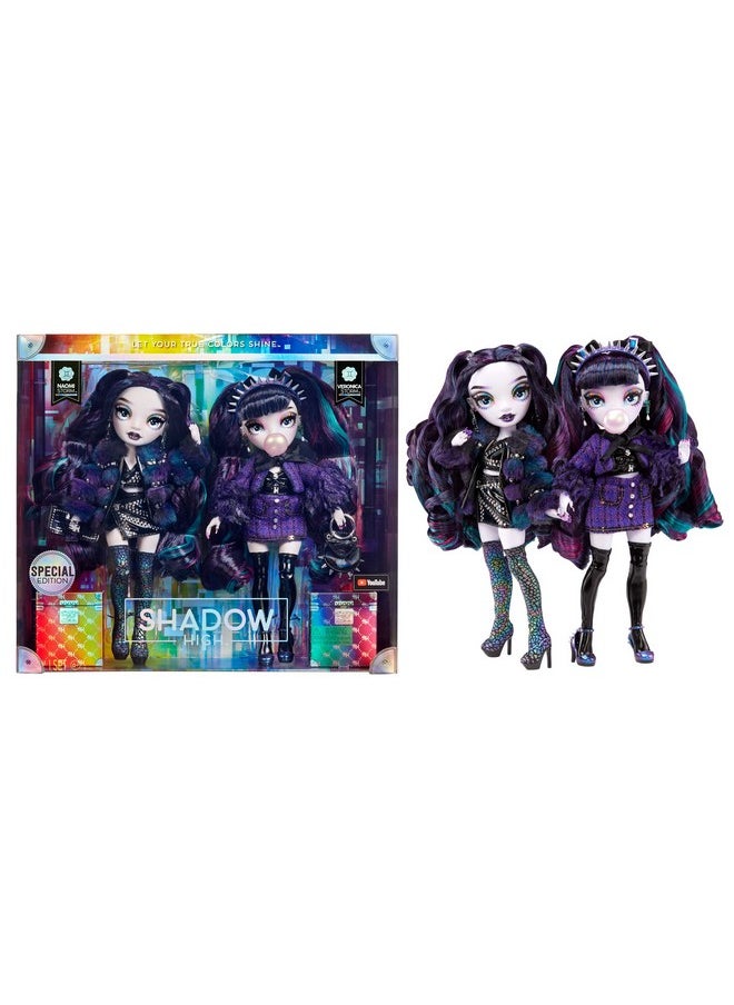 Shadow High Special Edition Twins- 2-Pack Fashion Doll. Purple & Black Designer Outfits With Accessories, Great Gift For Kids 6-12 Years Old & Collectors, Multicolor, 585879