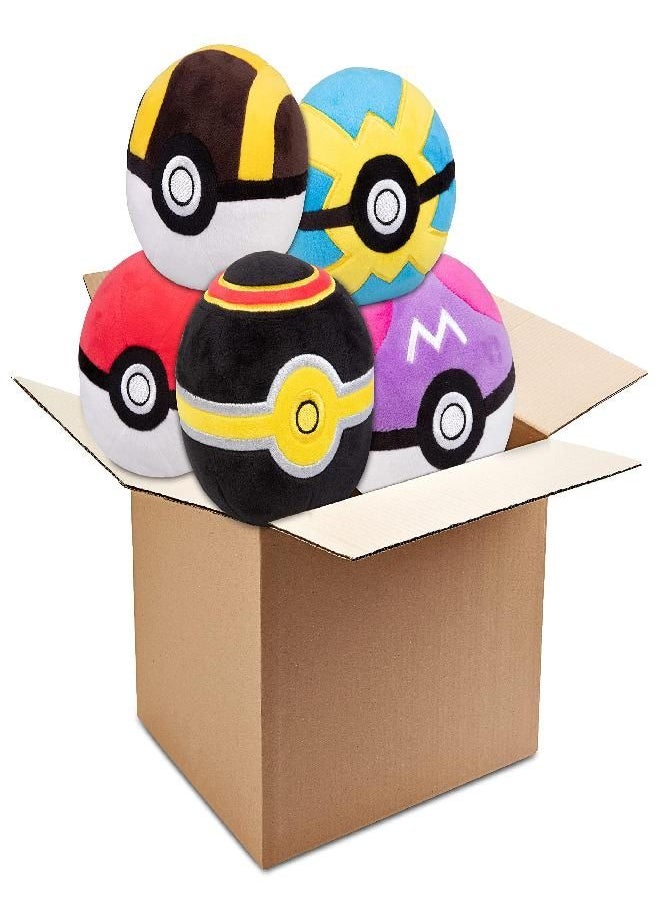 PoKémon Pokéball Plush Assorted Blind Box 2-Pack - Receive 2 of 5 Ball Styles, 4