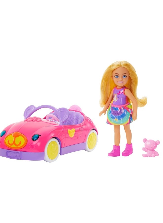 Barbie Chelsea Doll & Bear Vehicle Playset