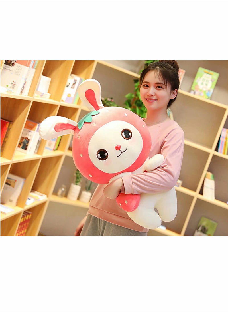 Bunny Plush Pillow Toy Bunny Stuffed Strawberry Bunny Animal Fruit plushie Pineapple Bunny Rabbit plushies Toys Gifts for Kids Girls boy Small Large with Long Ears 11.8''