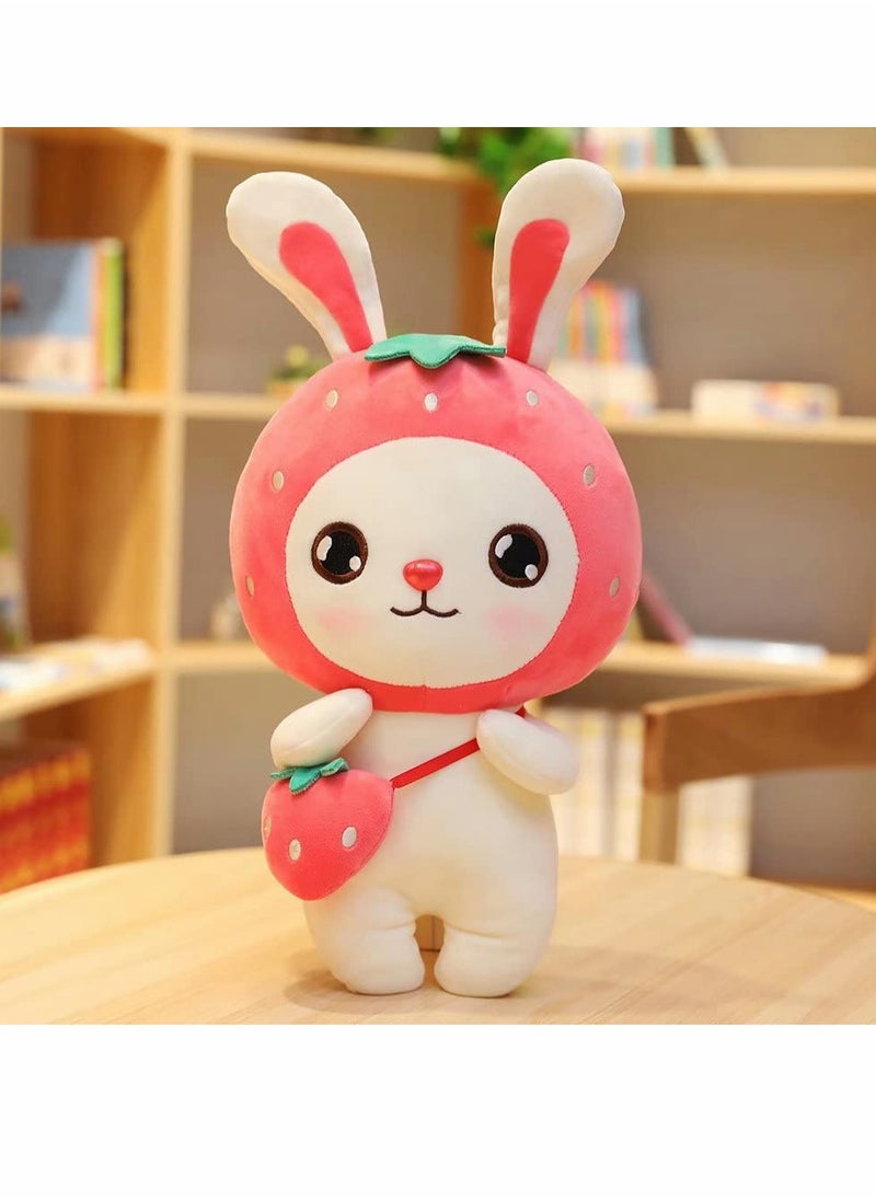 Bunny Plush Pillow Toy Bunny Stuffed Strawberry Bunny Animal Fruit plushie Pineapple Bunny Rabbit plushies Toys Gifts for Kids Girls boy Small Large with Long Ears 11.8''